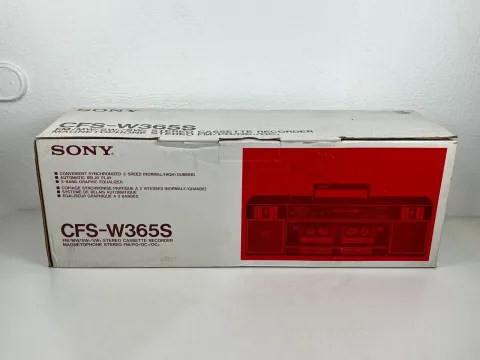 Sony CFS-W365S Portable Stereo Cassette AM/FM/SW1/SW2 Radio Boombox eBay