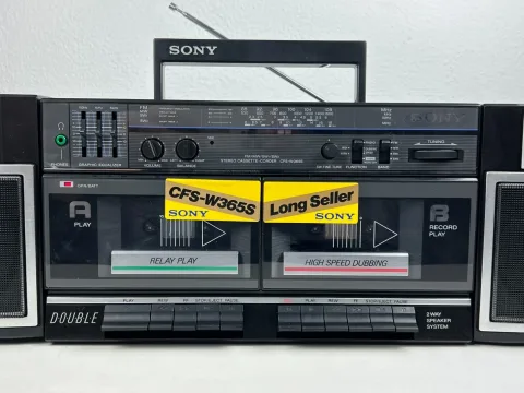 Sony CFS-W365S Portable Stereo Cassette AM/FM/SW1/SW2 Radio Boombox eBay