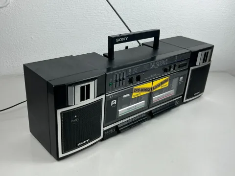 Sony CFS-W365S Portable Stereo Cassette AM/FM/SW1/SW2 Radio Boombox eBay