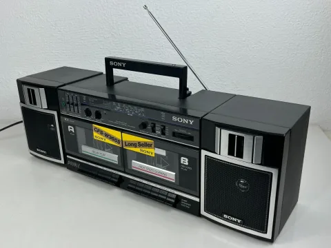 Sony CFS-W365S Portable Stereo Cassette AM/FM/SW1/SW2 Radio Boombox eBay