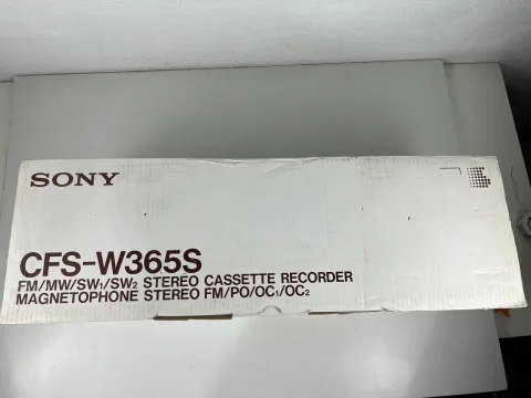 Sony CFS-W365S Portable Stereo Cassette AM/FM/SW1/SW2 Radio Boombox eBay