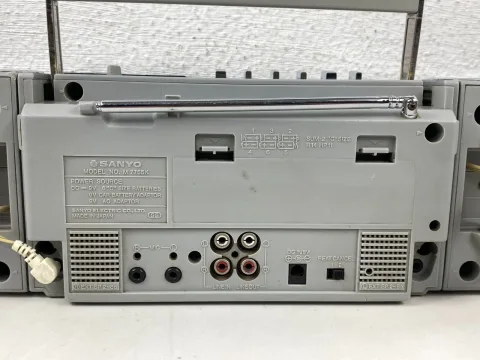 Sanyo M-7755K Boombox Stereo Cassette Recorder Ghetto Blaster
