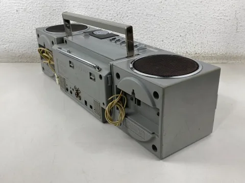 Sanyo M-7755K Boombox Stereo Cassette Recorder Ghetto Blaster