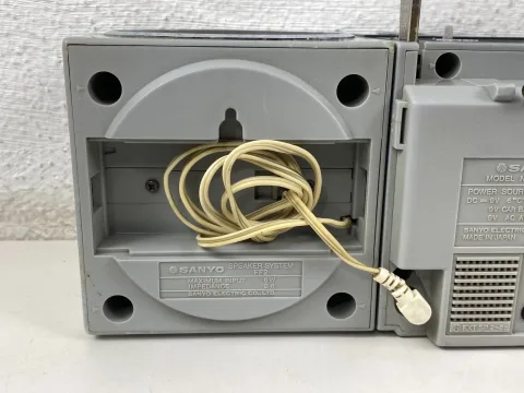 Sanyo M-7755K Boombox Stereo Cassette Recorder Ghetto Blaster