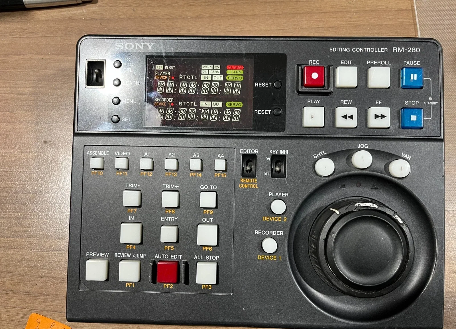 Sony RM-280 Remote Editing Controller For SRW/HDW/PDW/DSR