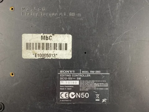 Sony RM-280 Remote Editing Controller For SRW/HDW/PDW/DSR