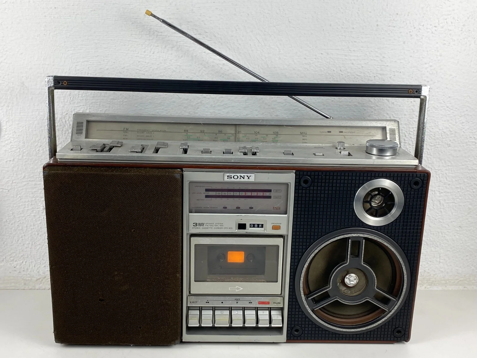 Sony CFS-85S Zilbap Boombox Ghettoblaster Stereo Radio Cassette Recorder