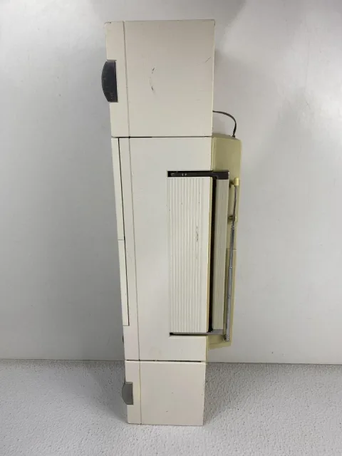 Sharp QT-88 Double Radio Cassette Player Table Component System White Retro