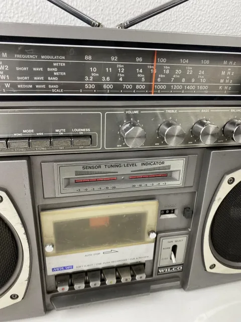 Wilco Portable Boombox CRS-1049 Radio AM/FM Stereo Cassette eBay