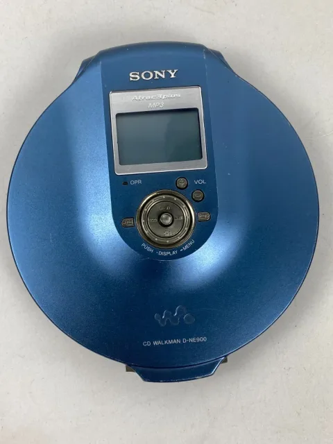 Sony D-NE900 CD-R/RW Walkman Portable CD Player Blue