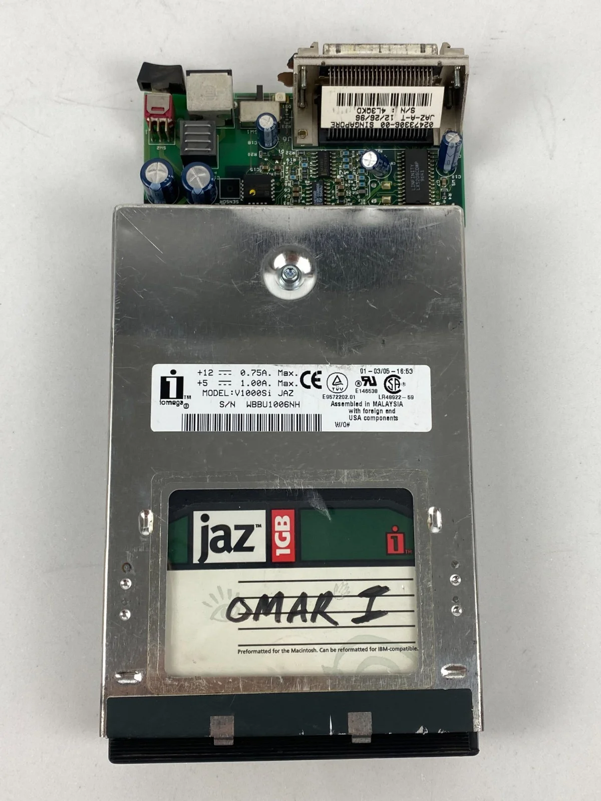 Iomega Jaz V1000S 1 GB External Hard Drive