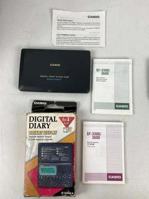 Casio SF-3300 / SF-3600 Digital Diary 64KB &amp 32KB