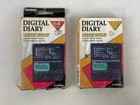 Casio SF-3300 / SF-3600 Digital Diary 64KB &amp 32KB