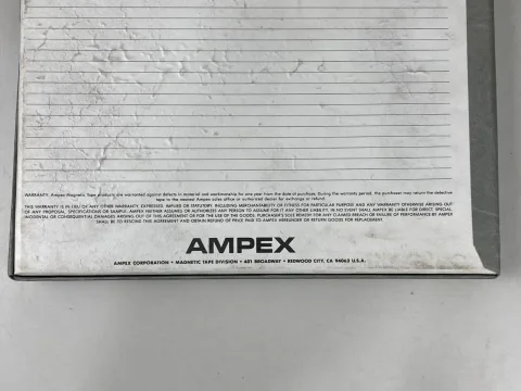 Ampex Grand Master 456 10.5" Metal Reel to Reel Recording Tape