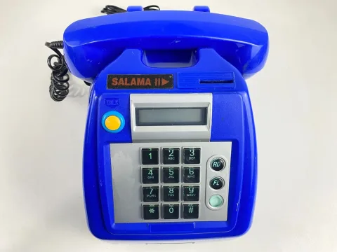 Blue Rotary Coin Phone Salama II Arabic & English