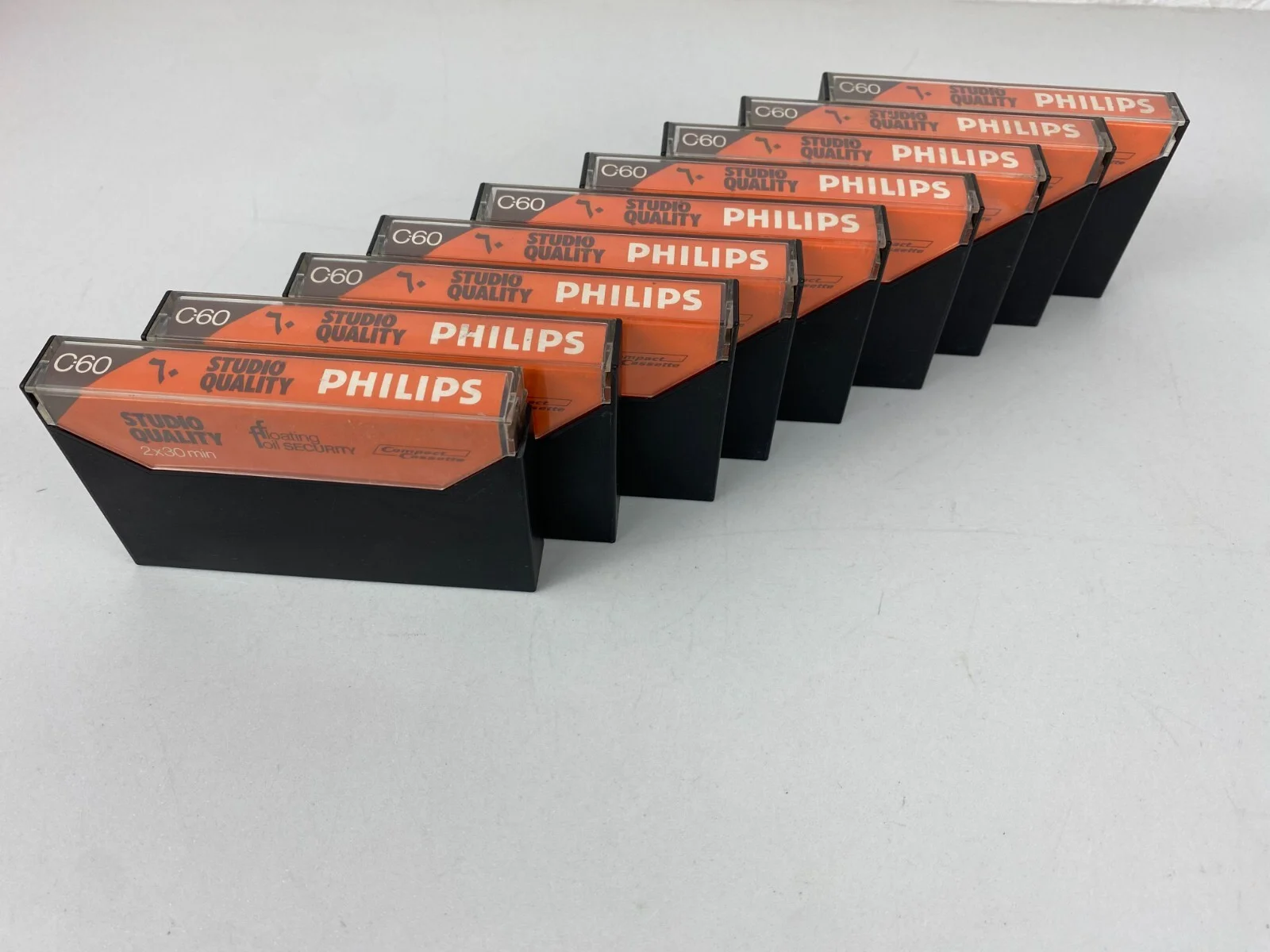 Philips SQ-C60 Ferro 1981 Blank Audio Cassette Tape Lot 9