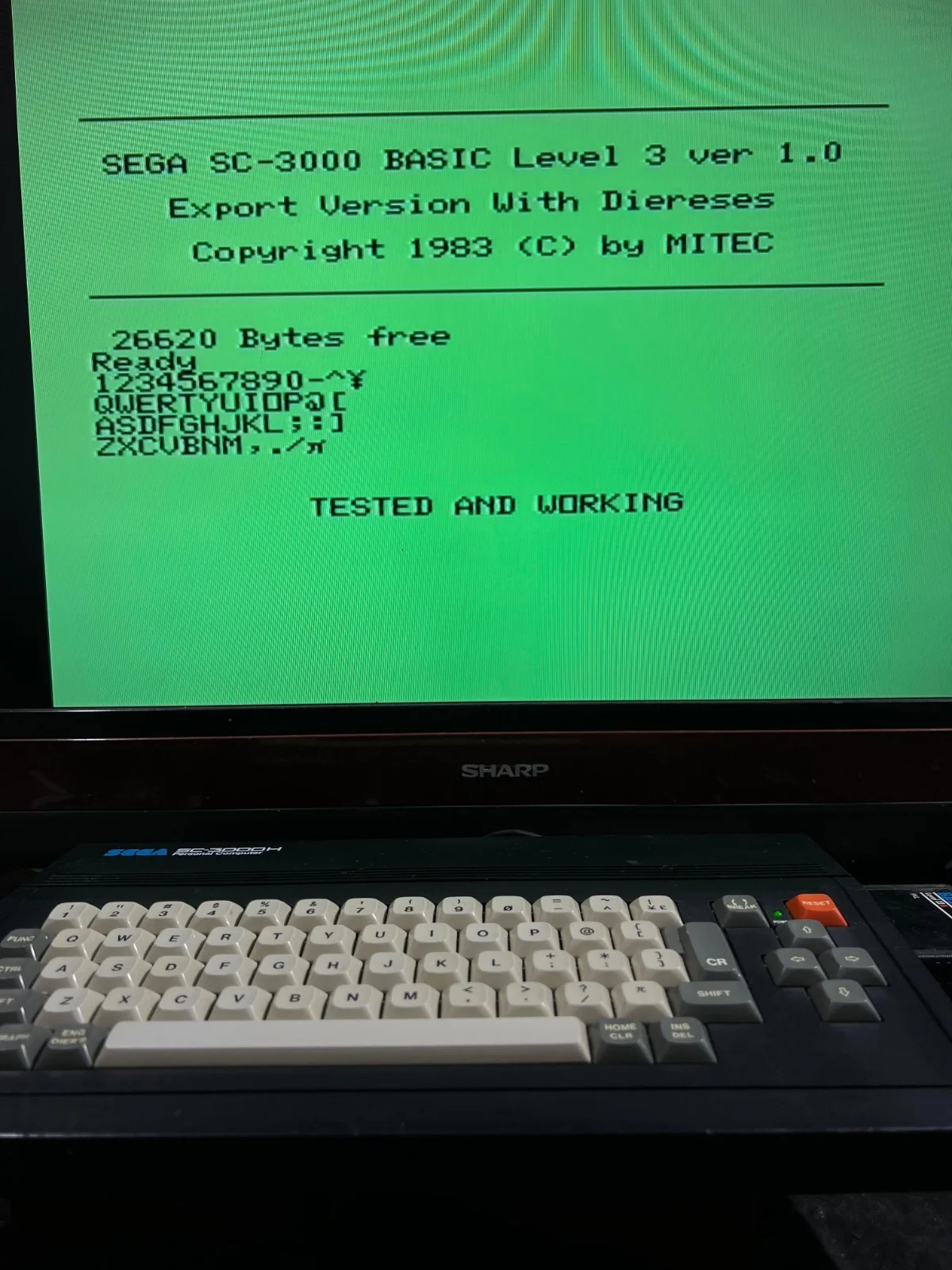 Sega SC-3000H Personal Computer
