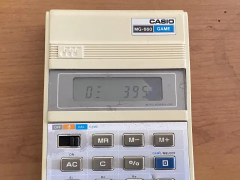 Casio Game MG-660 LCD Calculator