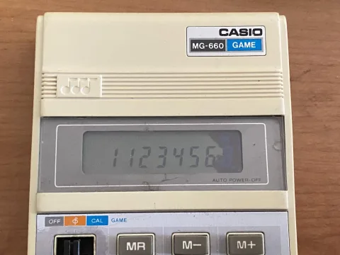 Casio Game MG-660 LCD Calculator