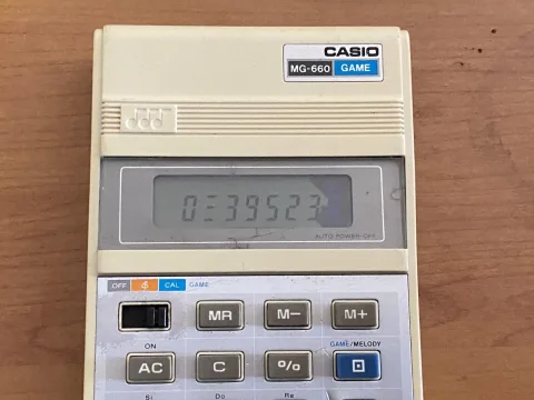 Casio Game MG-660 LCD Calculator