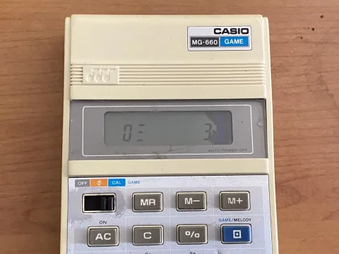 Casio Game MG-660 LCD Calculator