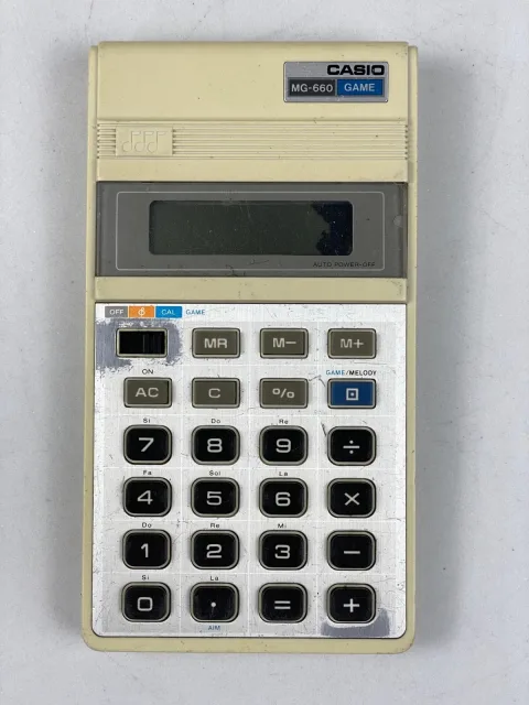 Casio Game MG-660 LCD Calculator
