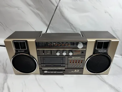 Sharp GF-A2Z Stereo Boombox Ghettoblaster Stereo Cassette