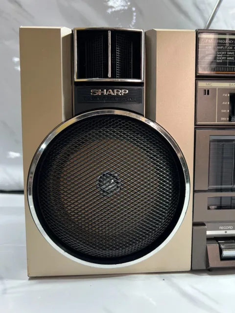 Sharp GF-A2Z Stereo Boombox Ghettoblaster Stereo Cassette