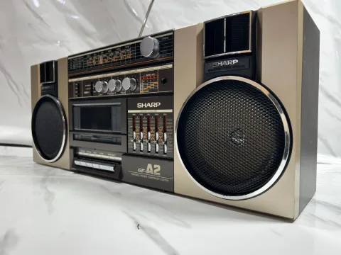 Sharp GF-A2Z Stereo Boombox Ghettoblaster Stereo Cassette