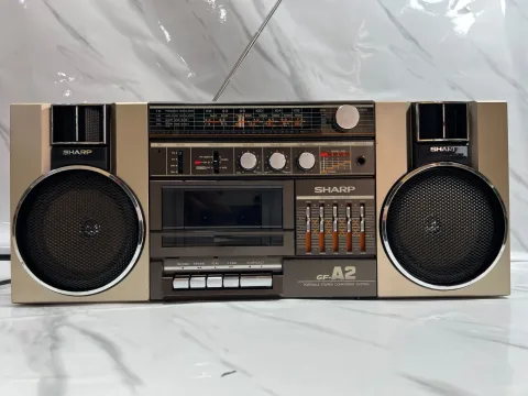 Sharp GF-A2Z Stereo Boombox Ghettoblaster Stereo Cassette