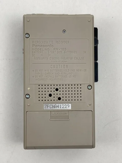 Panasonic Model RN-185 Microcassette Pocket Recorder