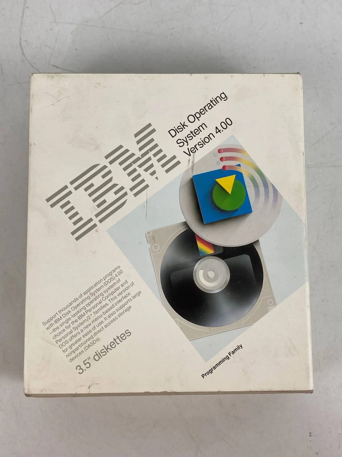 IBM DOS Version 4.00 Disk Operating System 3.5" Floppy 1988