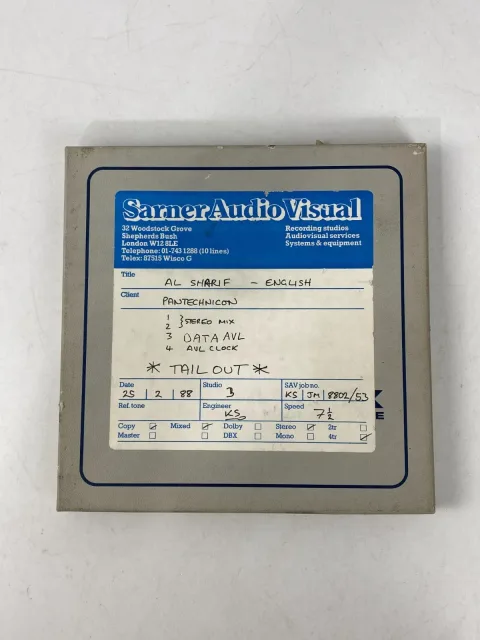 شريط مغناطيسي دقيق أمبكس PRECISION MAGNETIC TAPE Reel To Reel