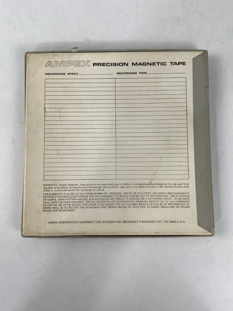 شريط مغناطيسي دقيق أمبكس PRECISION MAGNETIC TAPE Reel To Reel