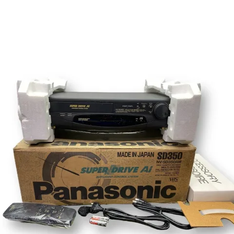 Panasonic NV-SD350 Multisystem VHS Video VCR Super Drive Box 🔥