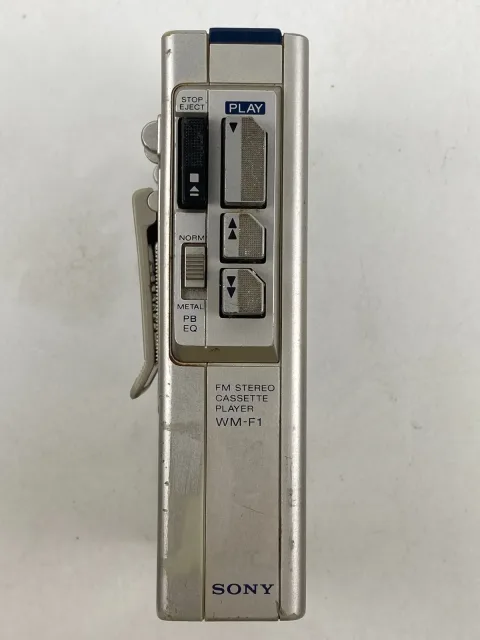 Sony WM-F1 Walkman FM Radio Stereo Cassette Player Silver