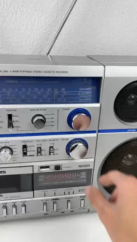 Trident CX-473F Stereo Boombox Ghettoblaster Stereo Cassette eBay