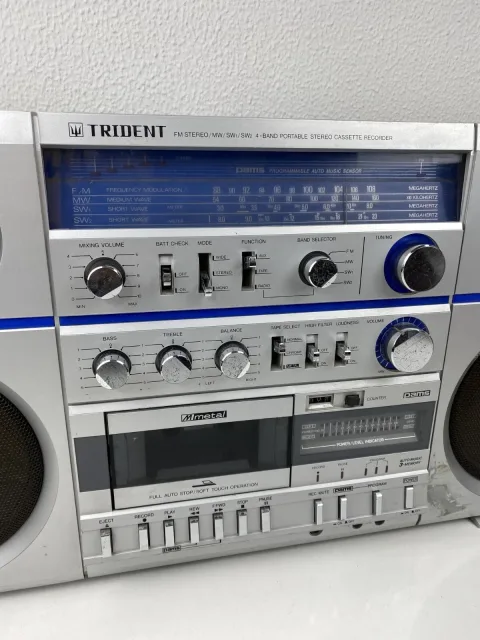 Trident CX-473F Stereo Boombox Ghettoblaster Stereo Cassette eBay