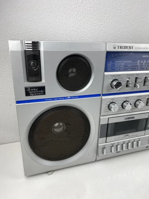 Trident CX-473F Stereo Boombox Ghettoblaster Stereo Cassette eBay