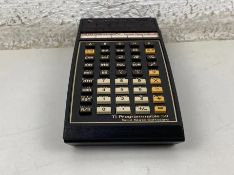 Texas Instruments TI-59 Programmable Calculator w/Module - Adaptor