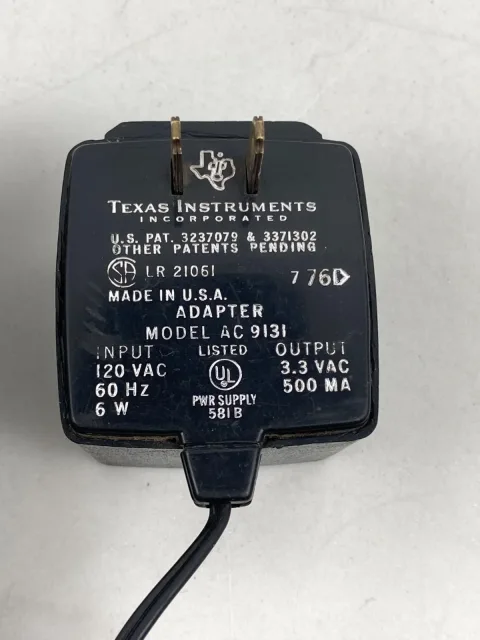 Texas Instruments TI-59 Programmable Calculator w/Module - Adaptor