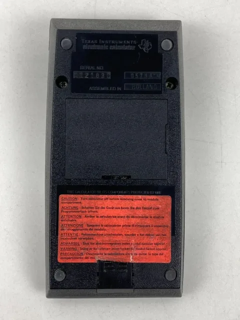 Texas Instruments TI-59 Programmable Calculator w/Module - Adaptor