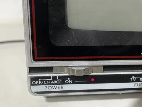 Action ACN-6030T 5” B/W TV CRT Cassette Radio Portable Television Retro