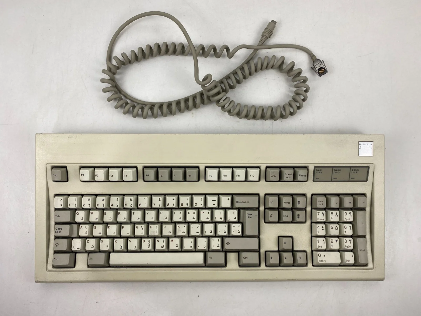 IBM AT (Silver Label) Model M Clicky Keyboard with Arabic Key (1986)