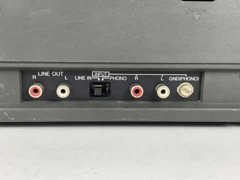 Sharp QT-88ZD Boombox Double Radio Cassette Player Table Component System Gray