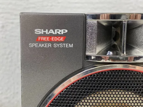 Sharp QT-88ZD Boombox Double Radio Cassette Player Table Component System Gray