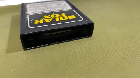 خرطوشة لعبة Solar Fox لجهاز Atari 2600 من CBS