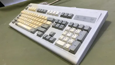Tatung Forward FDA-102D AT/XT Alps Clicky Keyboard Arabic Key
