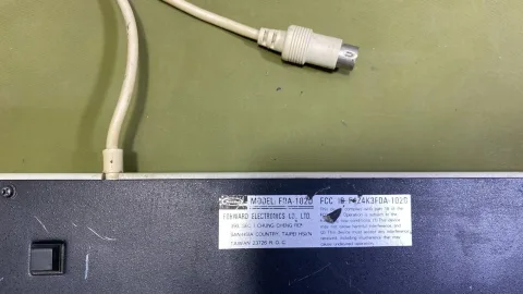 Tatung Forward FDA-102D AT/XT Alps Clicky Keyboard Arabic Key