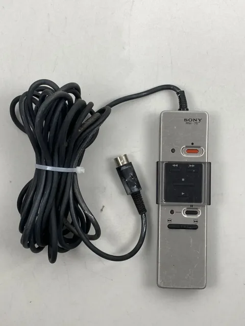Sony RM-75T Remote Commander For Betamax VCR Video Cassette SL-C5